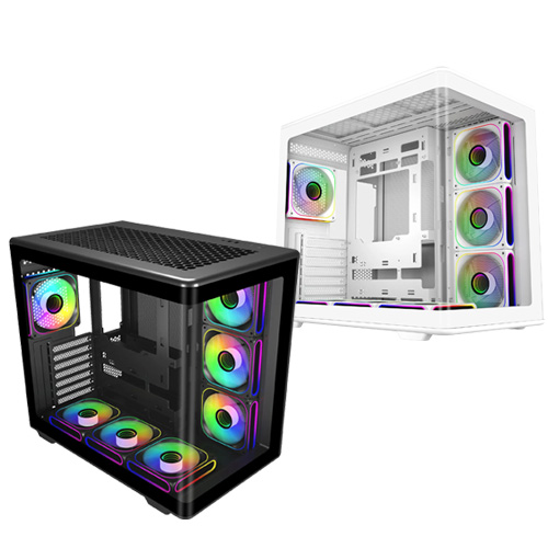 Cooler Master Elite 600 ATX (Black/White) w/ 7x ARGB Fans