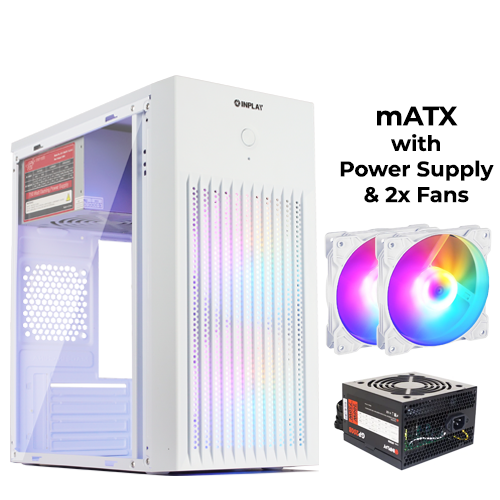 Inplay Lite X220 (White) w/ GP250 PSU + 2x Fans