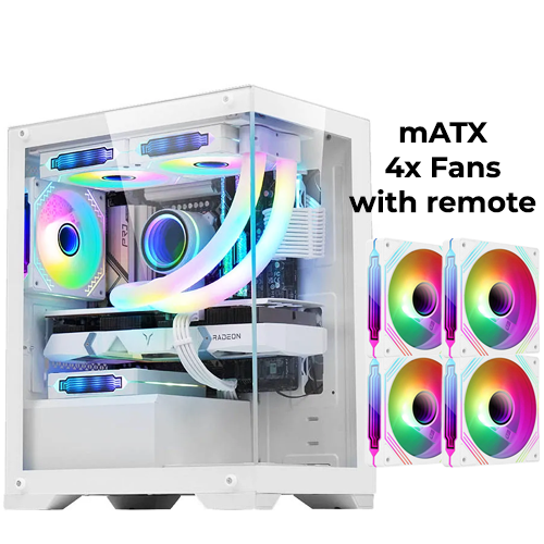 Inplay Openview V100 (White) w/ 4x Openview Fan + Remote