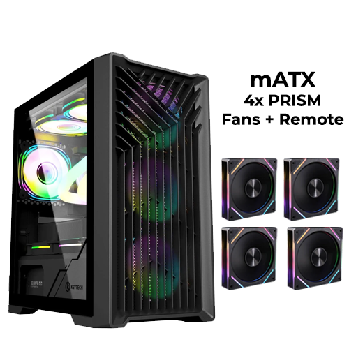 Keytech Cuirass (Black) w/ 4x PRISM Fans + Remote