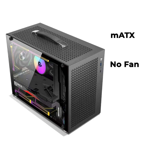 Keytech Robin Carry (Black) Compact SFF (mATX)