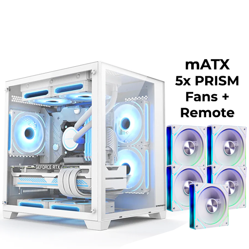 Robin Cube (White) w/ 5x PRISM Fans + Remote