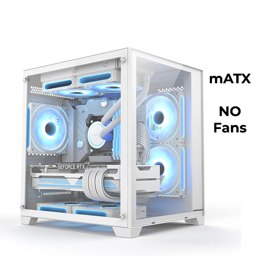 Keytech Robin Cube Dual-Chamber (White) (mATX)