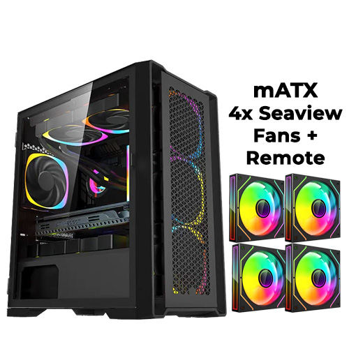 Keytech Visor Mesh (Black) w/ 4x Seaview Fans + Remote