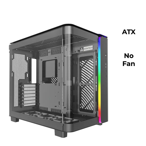 Montech King 95 (Black) (ATX) (No Fans)