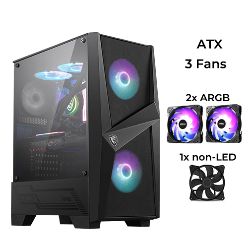 MSI MAG Forge 100R w/ 3pcs Fan