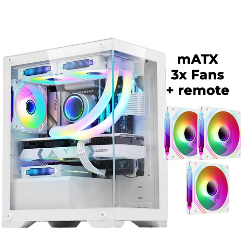 Inplay Openview V100 (White) w/ 3x Openview Fan + Remote