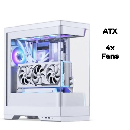Phanteks Evolv S2 (White) w/ 4x ARGB Fans (ATX)