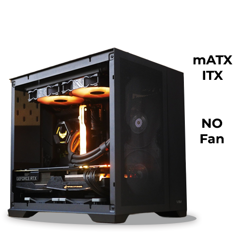 Tecware VXM Mesh Dual-Chamber (Black) (mATX/ITX)