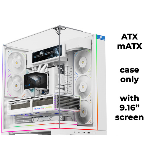 Thermalright A70 VISION (White) Dual-Chamber w/ 9.16inch Screen (ATX)