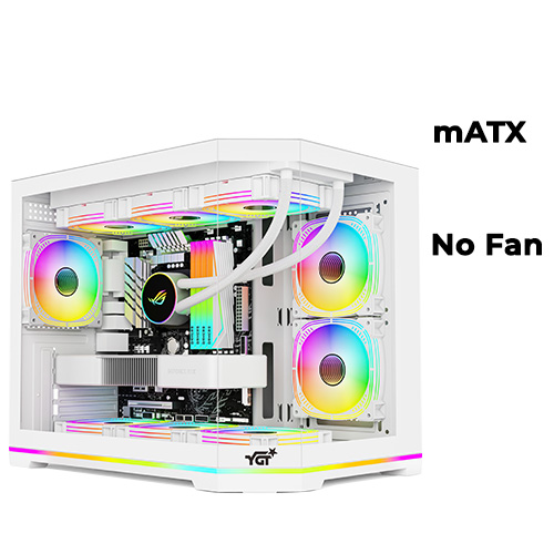 YGT 420D Lightning (White) Dual-Chamber (mATX)