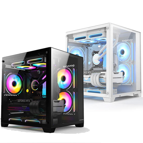 YGT N275 Mini-Dual Chamber (Black/White) (mATX)