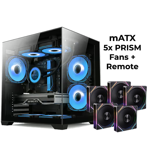 YGT N275 (Black) w/ 5pcs PRISM Fans (mATX)