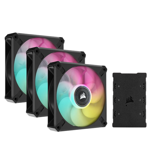 Corsair ML120 RGB ELITE (3 Pack w/ Hub)