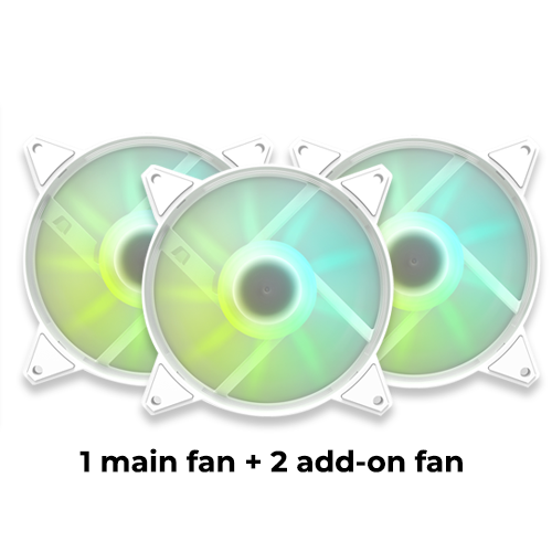 DarkFlash C6 ARGB (White) 3in1 Fan