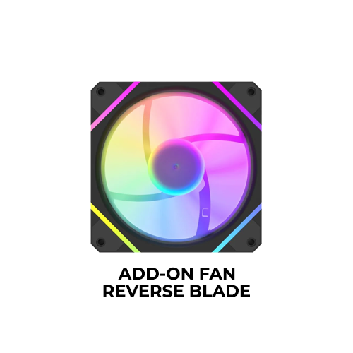 DarkFlash DM12RF (Black) (Reverse Blade) Add-on Fan