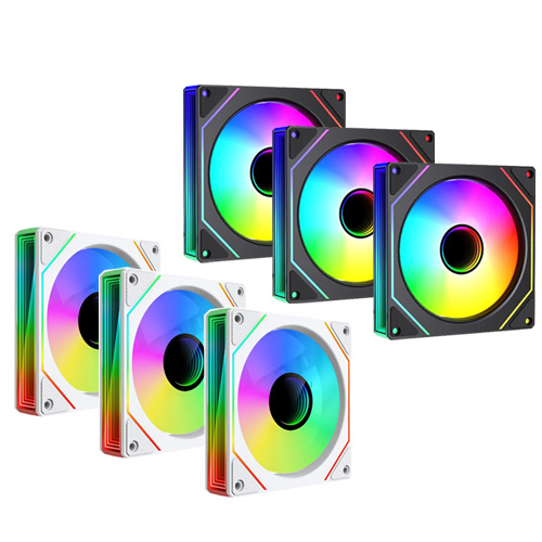 Inplay Omniview (Black/White) ARGB Fan w/ Remote