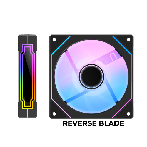 Ocypus Gamma F12 ARGB (Black) Reverse Fan
