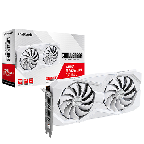 ASRock RX 6600 Challenger White 8GB GDDR6