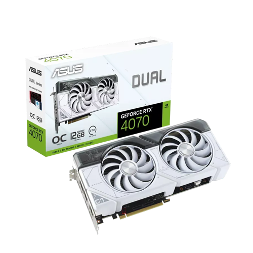 ASUS DUAL RTX 4070 OC 12GB GDDR6X (White)