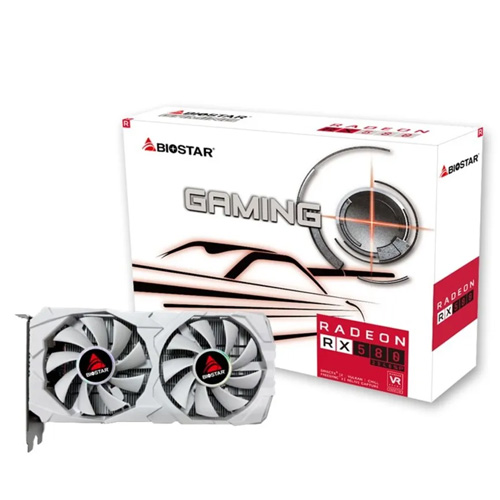BIOSTAR RX 580 8GB 2048SP (White)
