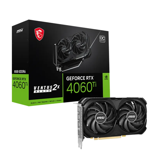 MSI RTX 4060Ti Ventus 2X Black 8GB OC