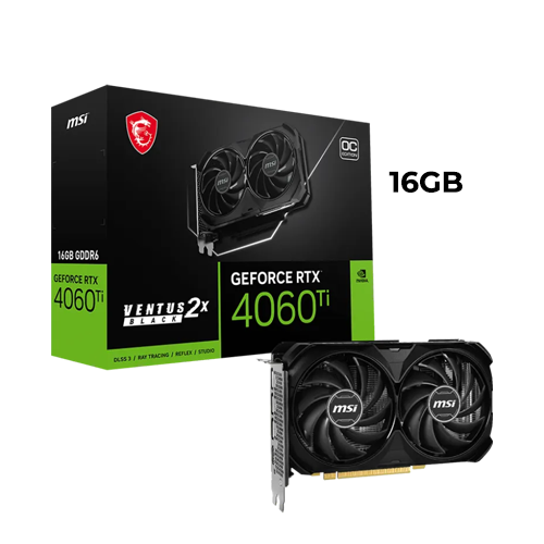 MSI RTX 4060Ti Ventus 2X Black 16GB OC