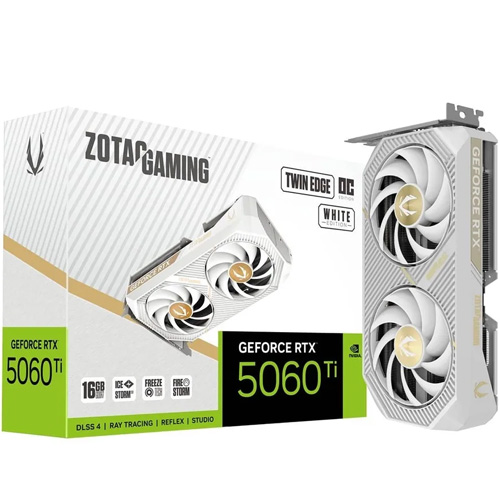 ZOTAC RTX 5060Ti 16GB Twin Edge OC (White)