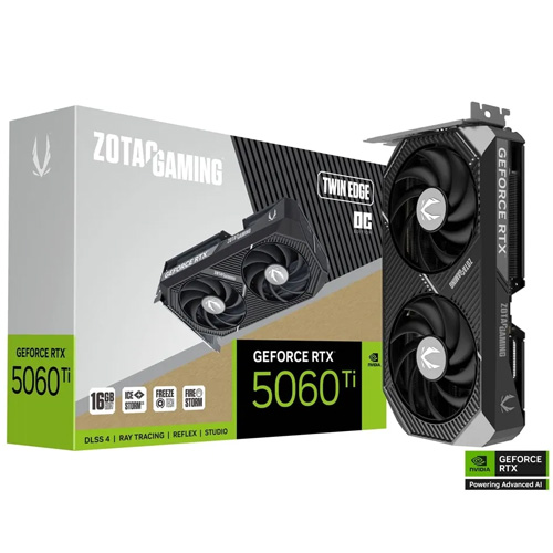 ZOTAC RTX 5060Ti 16GB Twin Edge OC GDDR7