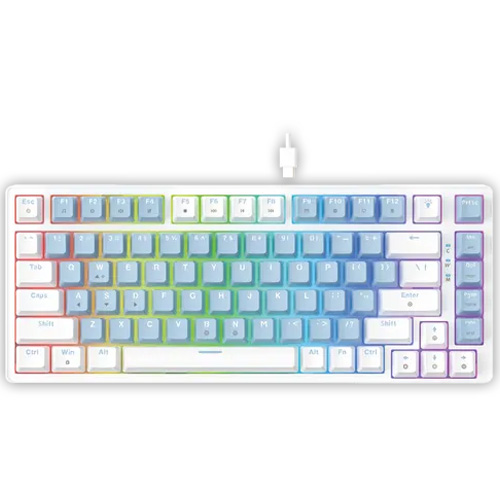Fantech MK612 Atom X83 ARGB Mechanical Keyboard (Blue-White) (Taro Switch)