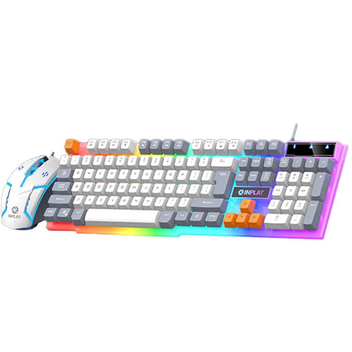 Inplay STX365 Mouse/Keyboard Combo (White-Grey)