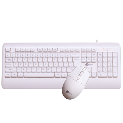 Lenovo LECOO CM104 Keyboard/Mouse Combo (White)