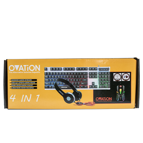 Ovation 4in1 Mouse/KB/Headset/Mousepad