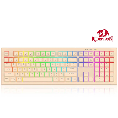 Redragon Crux (Milk Tea) Membrane Gaming Keyboard