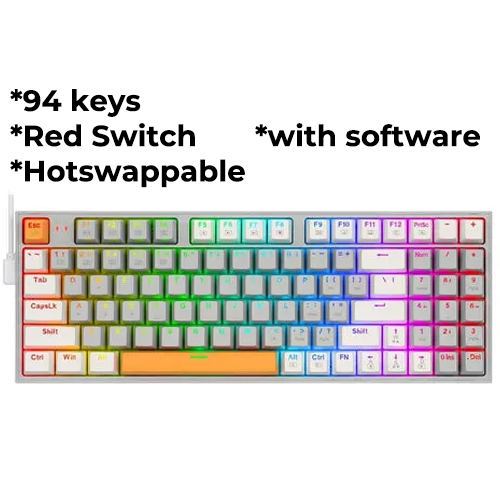 Redragon Kitava 94Keys Mech Red Switch Keyboard