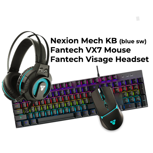 TRIO Bundle B (Black) (Mech KB/Mouse/Headset)