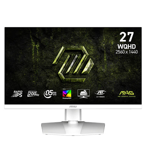 MSI MAG 274QRFW E20 27" 200hz IPS 1440P 0.5ms White (DP/HDMI)