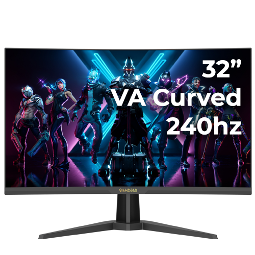 Gamdias Atlas DHD32C 32" 240Hz Curved 1ms (DP/HDMI)