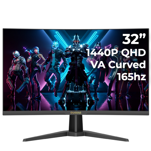 Gamdias Atlas Q32VC 32" 165hz VA Curved 1440P
