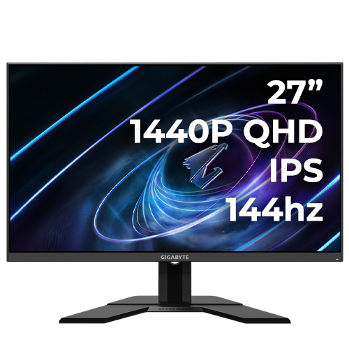 Gigabyte G27Q 27" 144hz IPS 1440P 1ms (DP/HDMI/Spkr)