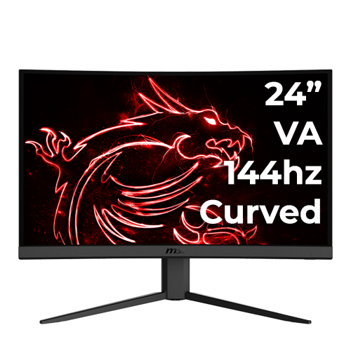 MSI Optix G24C4 24" 144hz VA 1ms Curve (DP/HDMI)