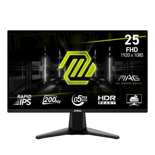 MSI MAG 255F E20 24.5" 200hz Rapid IPS 0.5ms (DP/HDMI)