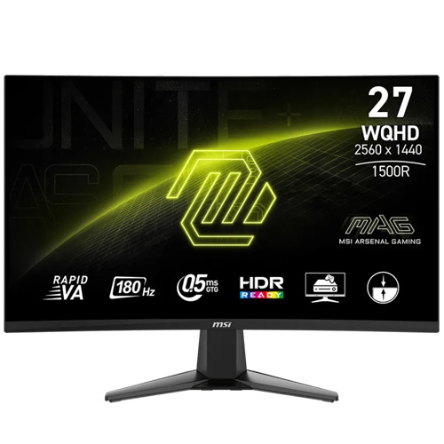 MSI MAG 27CQ6F 27" Curved 180hz 1440P 0.5ms (DP/HDMI)