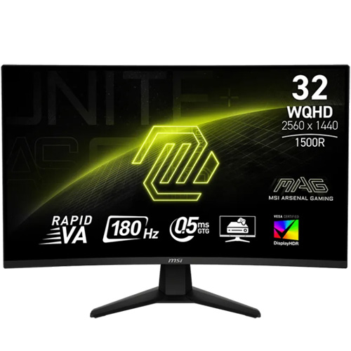 MSI MAG 32CQ6F 32" Curved 180hz 1440P 0.5ms (DP/HDMI)