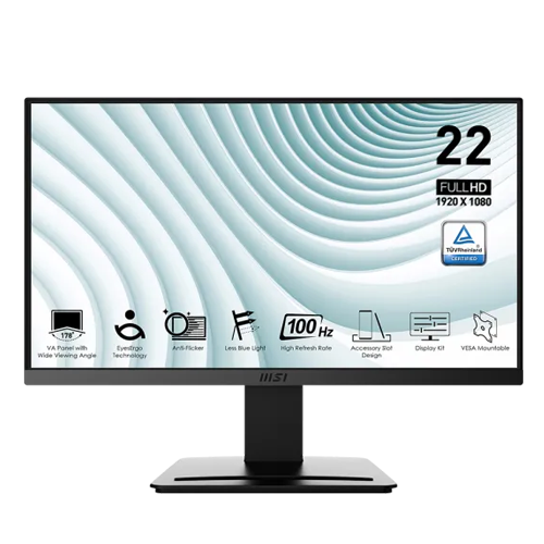 MSI PRO MP223 100hz 1ms (HDMI/VGA)