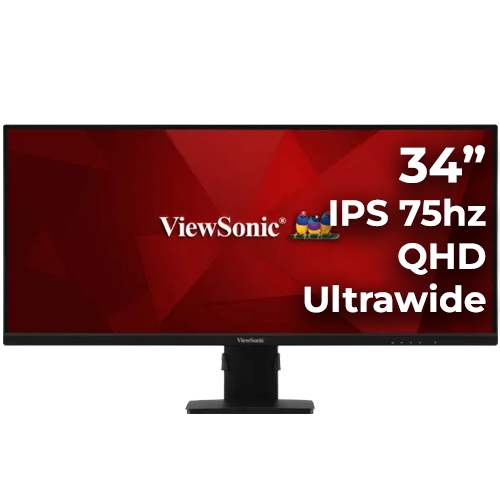 ViewSonic VA3456-MHDJ 34" IPS QHD Ultrawide 75hz