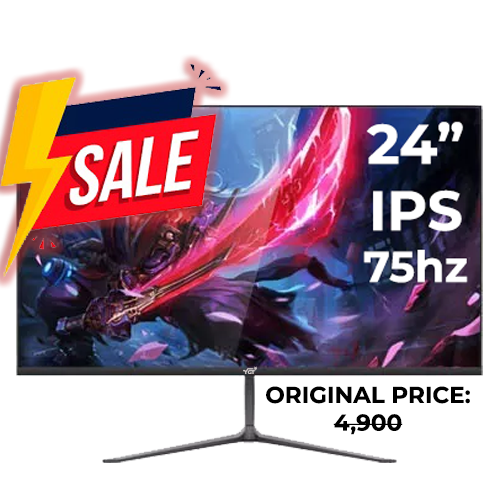 YGT 24MTR 24" IPS 75hz (Black) (VGA/HDMI)
