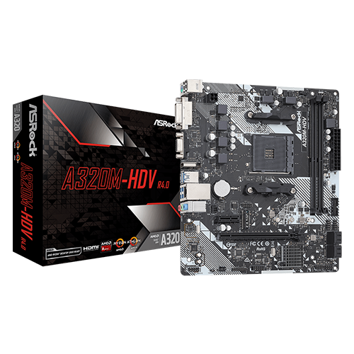 ASRock A320M HDV R4.0 (VGA/HDMI/DVI)