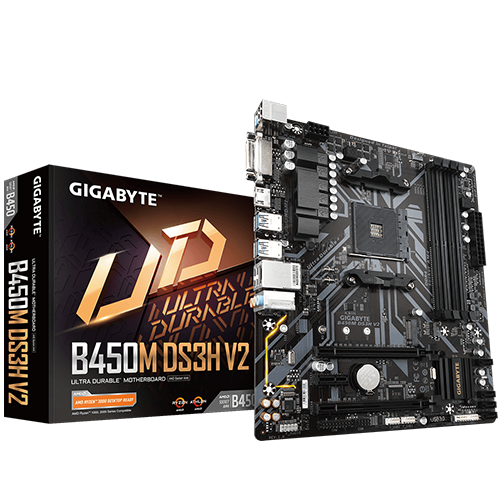 Gigabyte B450M DS3H V2 (HDMI/DVI)
