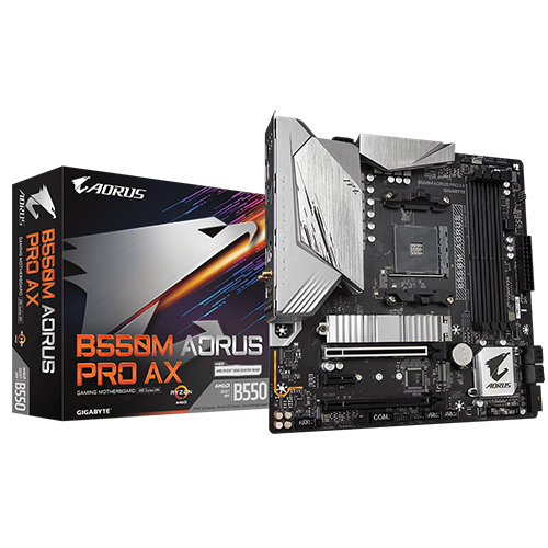 Gigabyte B550M AORUS PRO AX w/ WiFi-Bluetooth